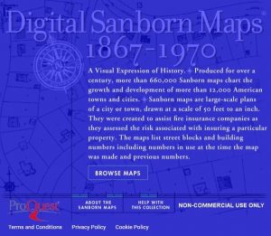 Sanborn Maps screenshot