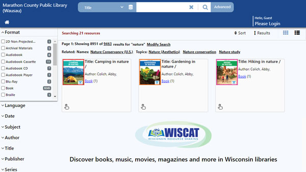 Interlibrary Loan (WISCAT) screenshot