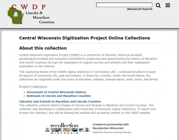 Central Wisconsin Digitization Project
