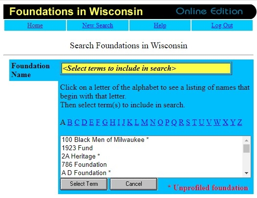 Foundations in Wisconsin screenshot