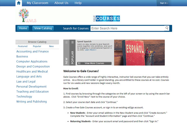 Gale Courses screenshot