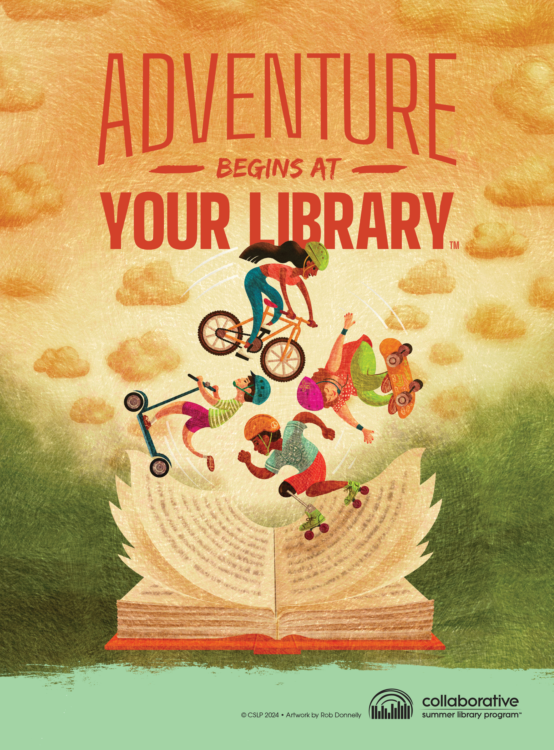 'Adventure at Your Library' summer poster