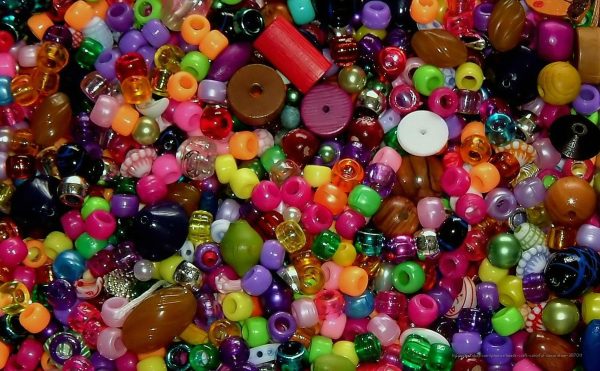 colorful beads