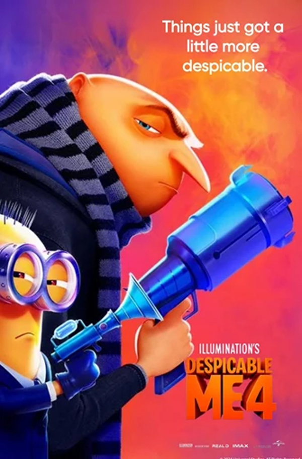 Despicable Me 4 movie poster (© Universal Pictures)