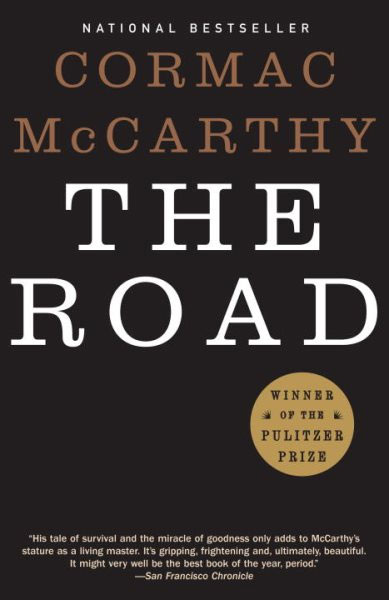 "The Road" by Cormac McCarthy book cover