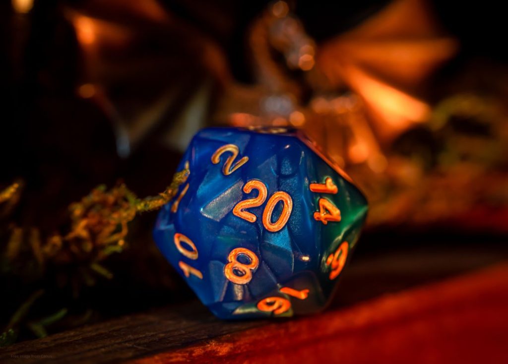 20 sided die