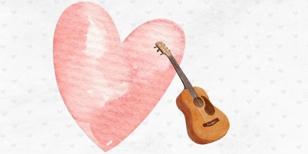 heart and guitar