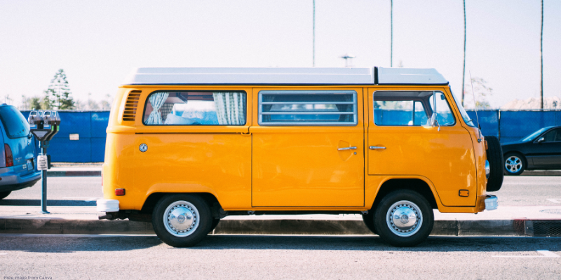 yellow van