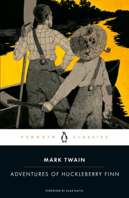 the adventures of huckleberry finn by mark twain book cover