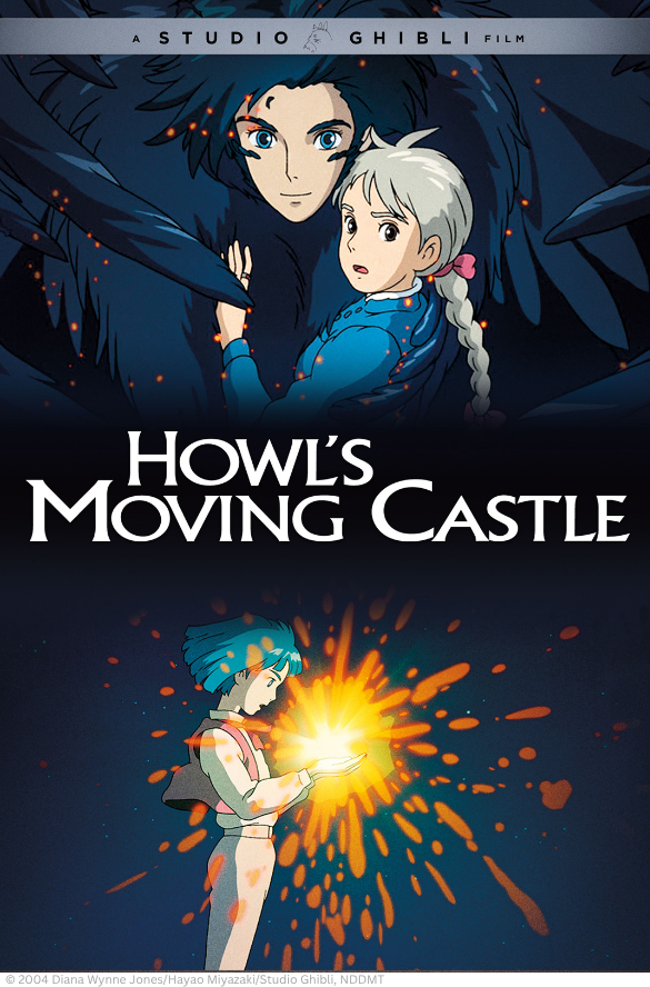 studio ghibli's howl's moving castle movie poster