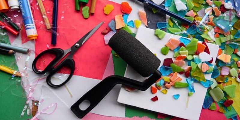 various craft supplies